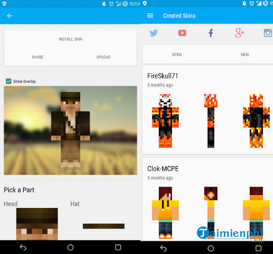 skin editor for minecraft pe