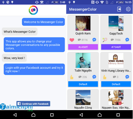 emoji color messenger