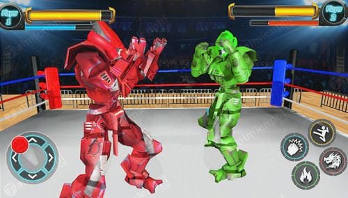 real robot ring fighting