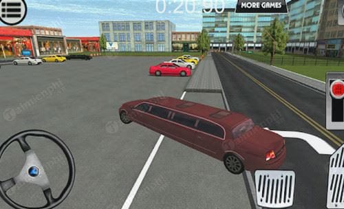 limousine city parking 3d