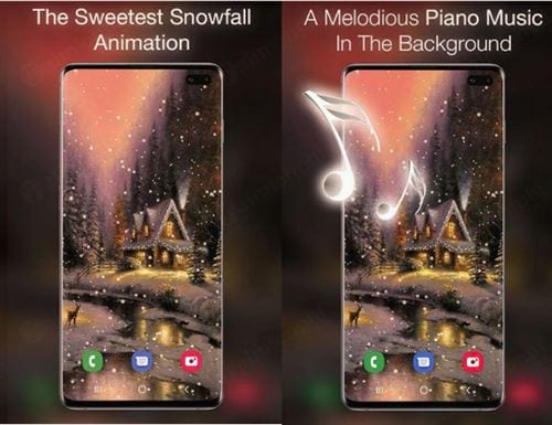 snowfalling live wallpaper