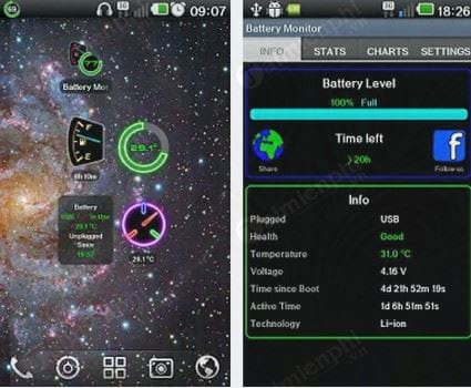 battery monitor widget