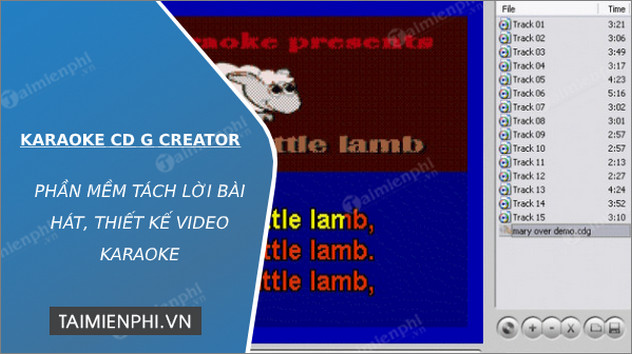 tai karaoke cd g creator