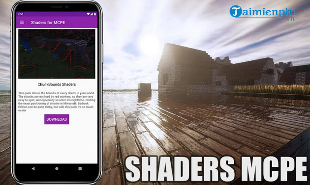shaders minecraft pe