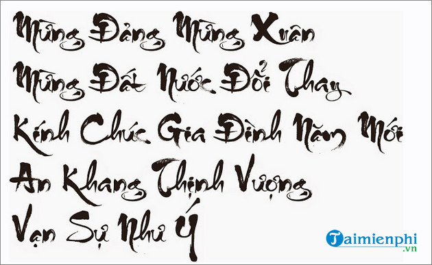 font thu phap cong thuy