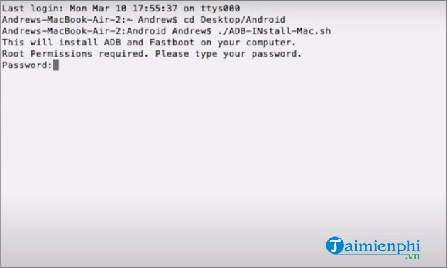 minimal adb and fastboot cho mac