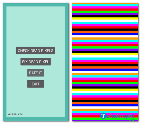 dead pixels test and fix