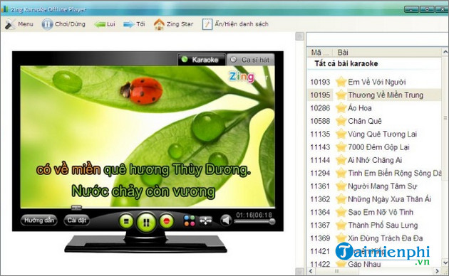 zing karaoke offline player