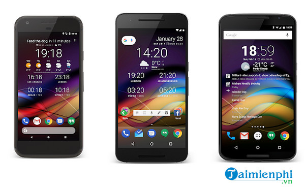 chronus information widgets