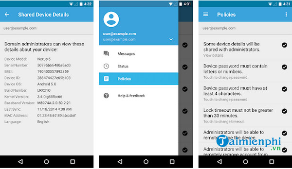google apps device policy