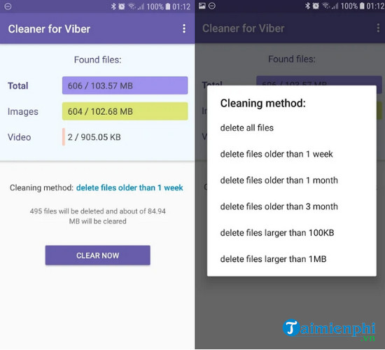 cleaner for viber