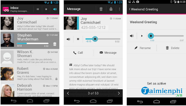 t mobile visual voicemail
