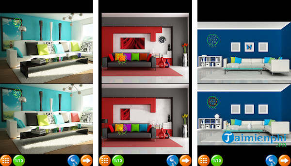 find the differences rooms