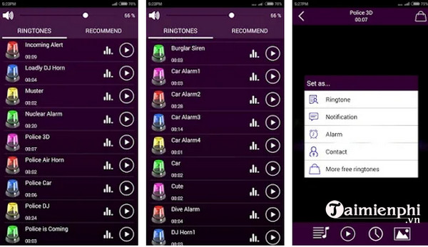 police siren ringtones