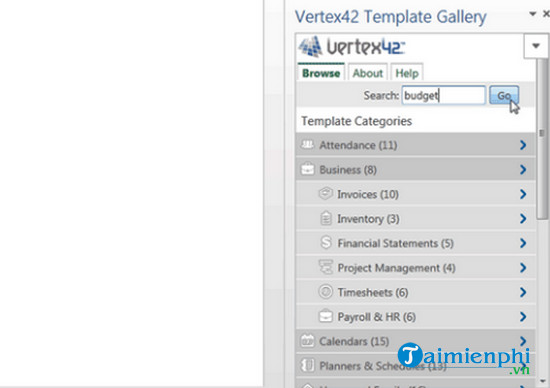 vertex42 template gallery