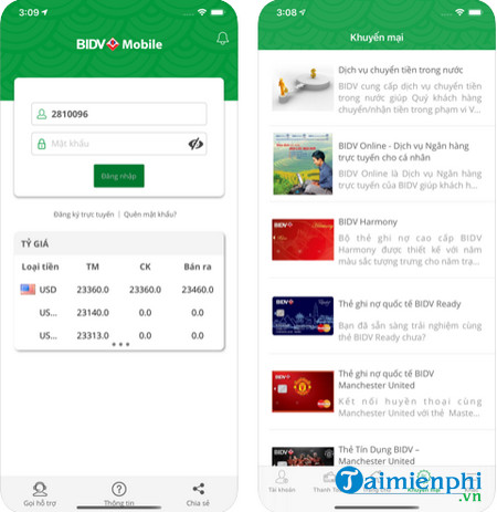 bidv mobile cho ios