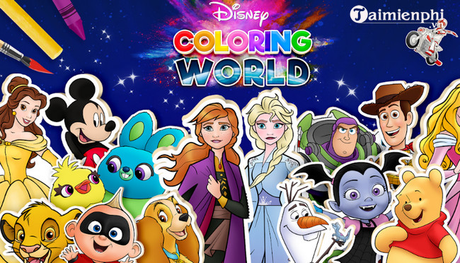 disney coloring world