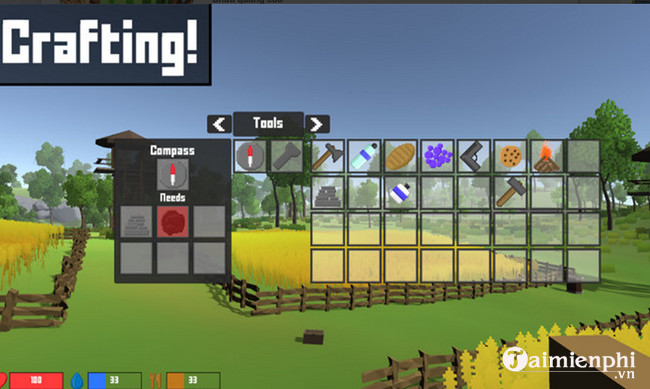 pixel block survival craft