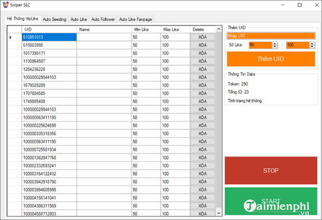 sniper seeding facebook