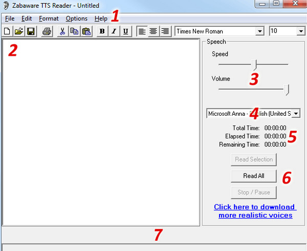 zabaware text to speech reader