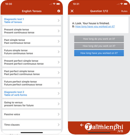 learn english grammar tenses