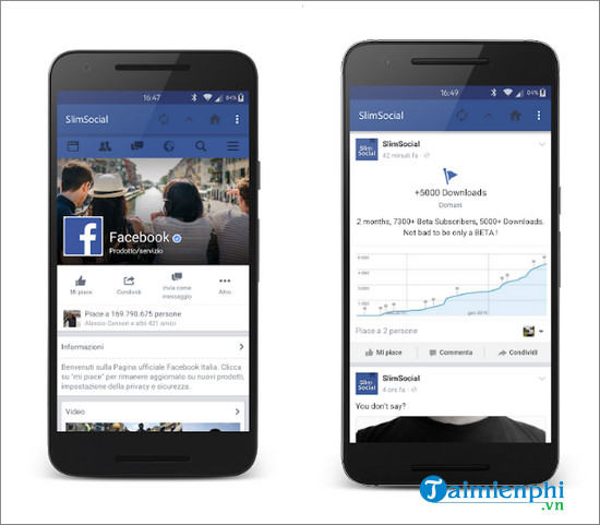 slimsocial for facebook