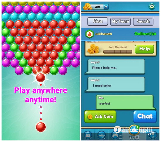 bubble shooter with friends