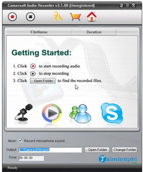 camersoft audio recorder