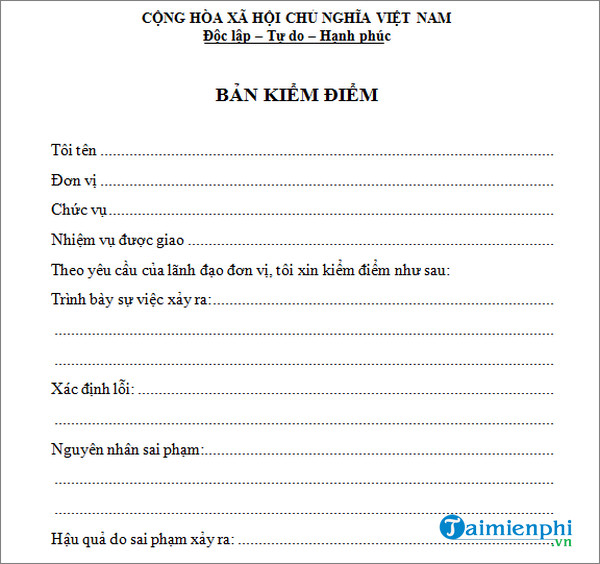 ban kiem diem vi pham noi quy cong ty