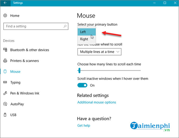 left mouse button fix