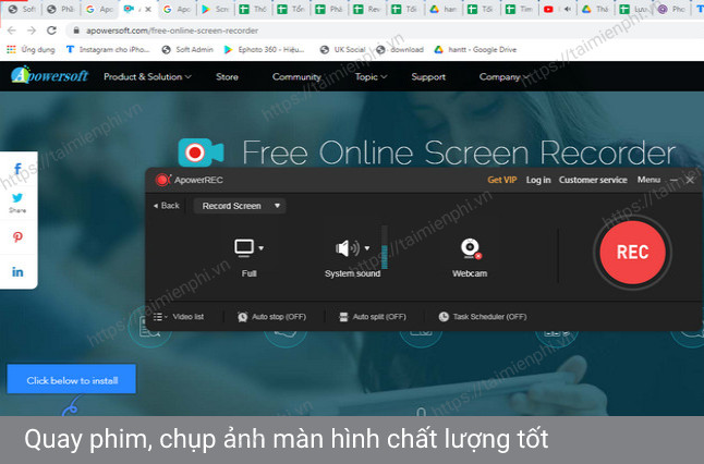 apowersoft free screen recorder