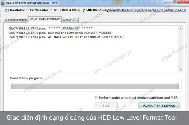 hdd low level format tool