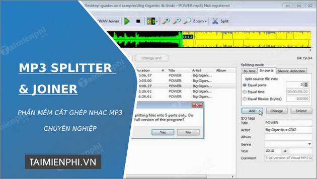 mp3 splitter joiner