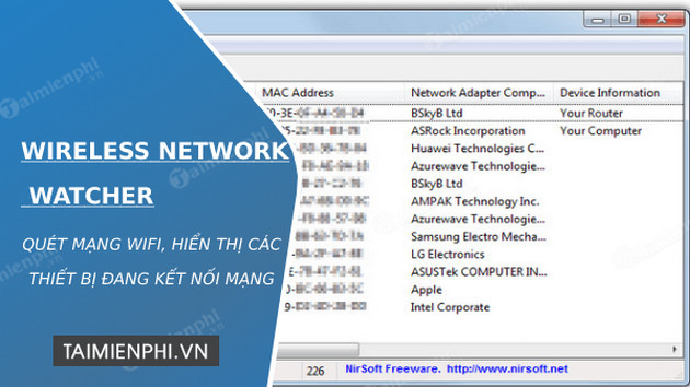 tai wireless network watcher