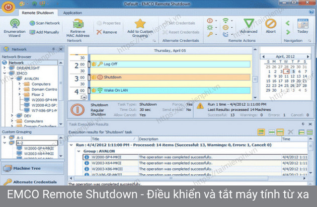 emco remote shutdown