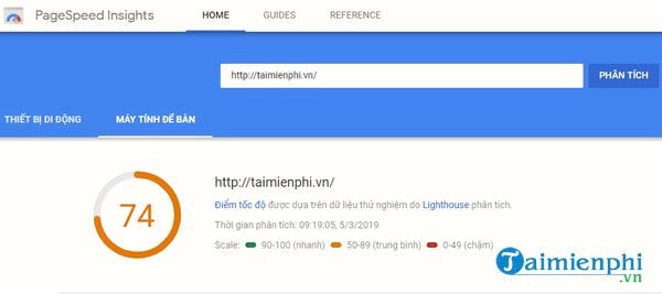 google pagespeed insights