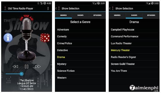 old time radio player