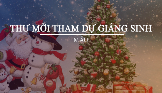 mau thu moi tham du tiec giang sinh