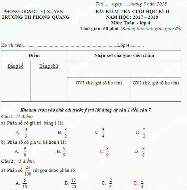 de thi hoc ki 2 mon toan lop 4 2