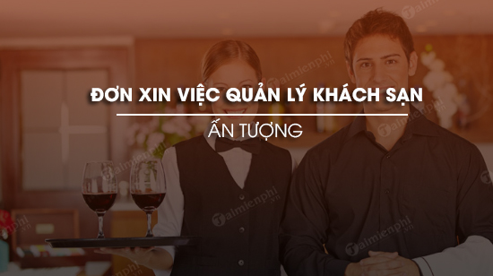 don xin viec quan ly khach san