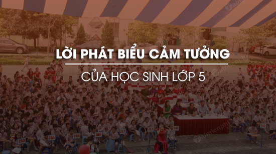bai phat bieu cam tuong cua hoc sinh lop 5