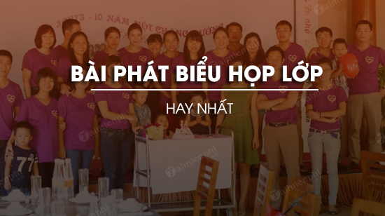 mau bai phat bieu hop lop hay