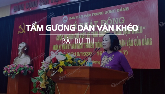bai du thi viet ve tam guong dan van kheo