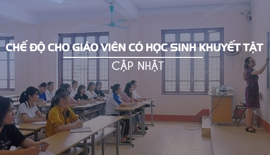 che do danh cho giao vien co hoc sinh khuyet tat