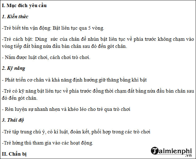 Giao an the duc mam non