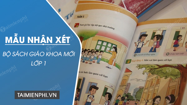 mau nhan xet bo sach giao khoa moi lop 1