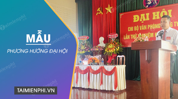 mau phuong huong dai hoi