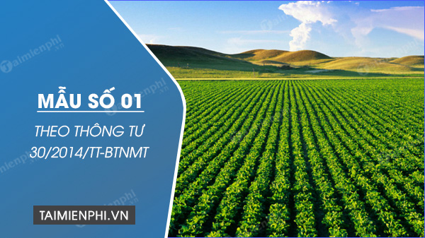 mau so 01 tt 30 2014 tt btnmt