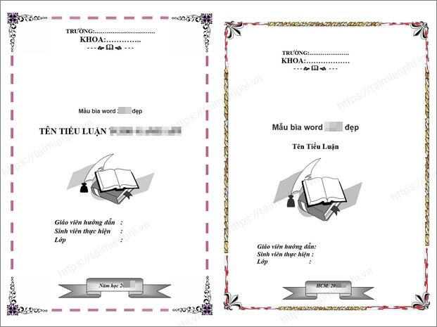 download Mau bia tieu luan file Word