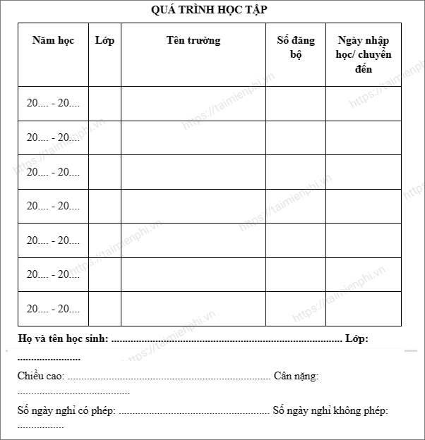 Cach ghi hoc ba theo Thong tu 27 lop 2 chuan nhat